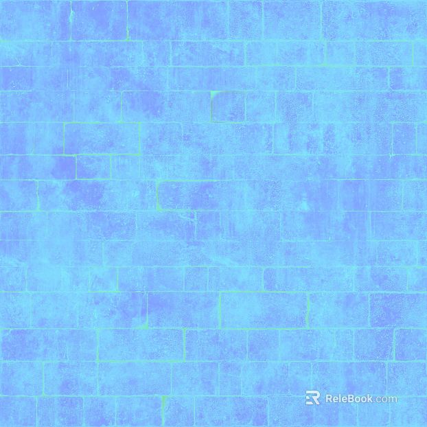 Blue Antique Brick Wall Interior Wall texture