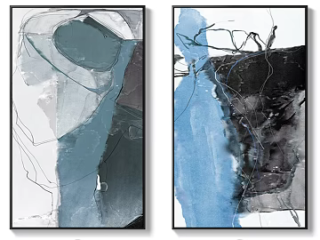 abstract painting 3d model