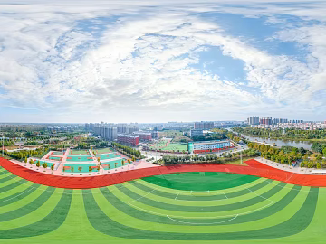 HDR City Sports Fitness Square Panorama texture (ID:ffach947003)