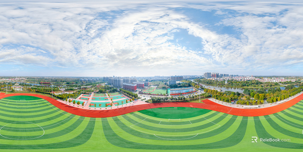 HDR City Sports Fitness Square Panorama texture
