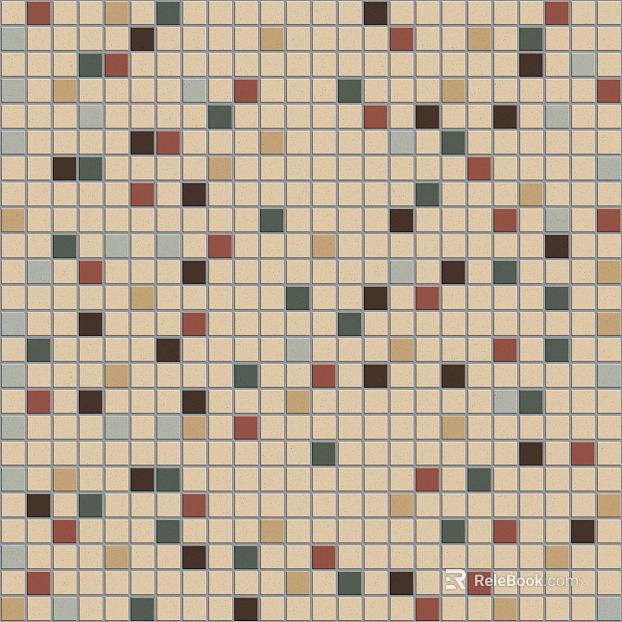 Mosaic Ceramic Map texture