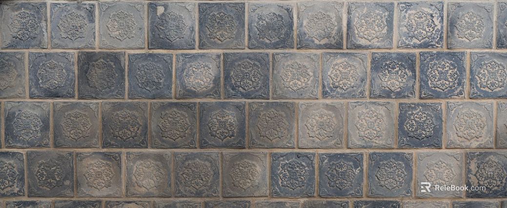 Brick pavement texture