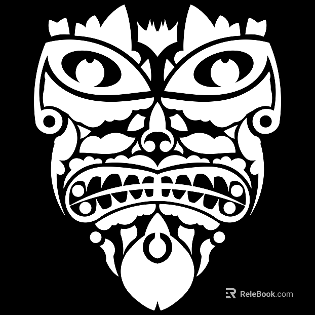 Tattoo black and white mask pattern texture pattern graphics texture