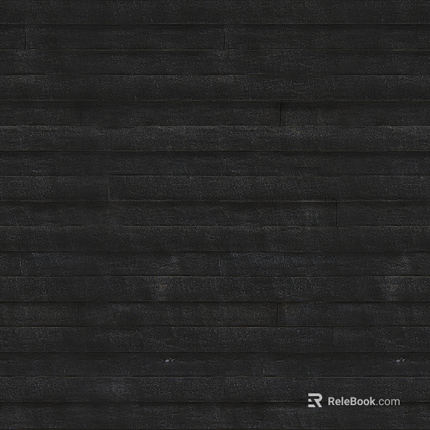 Brick wall black matte stone seamless texture