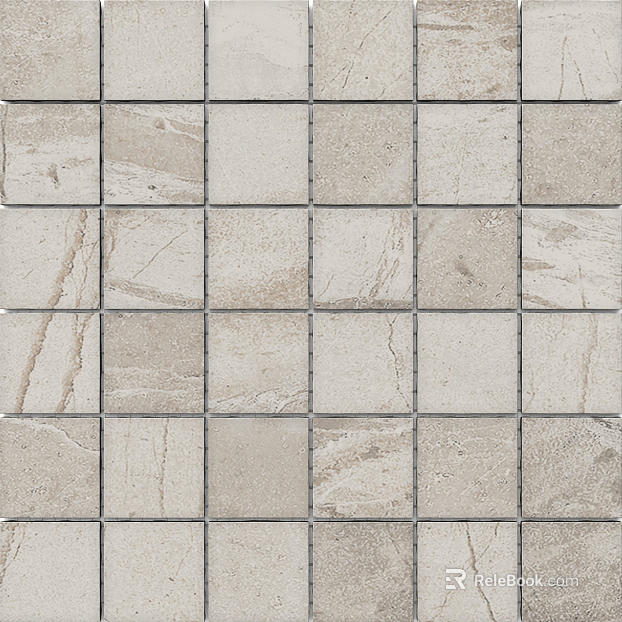 2x 2 Ash Wood Matte Porcelain Mosaic Tile texture