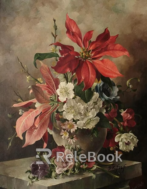 Plant painting texture