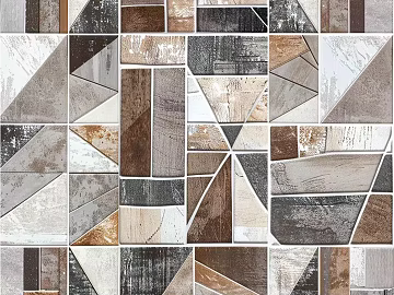 Geometric shape mosaic wall tile texture (ID:ffach515641)