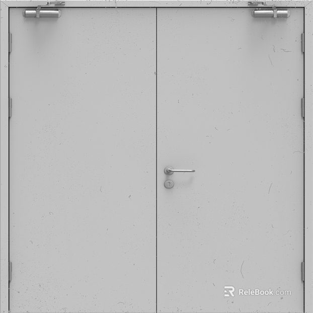 Metal security door texture