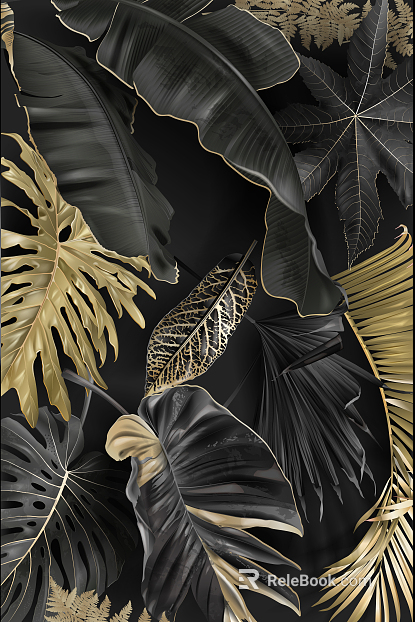 Plant painting texture