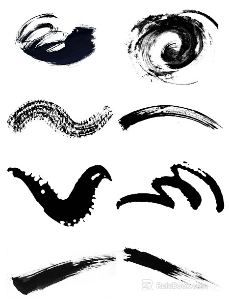 Ink and wash texture