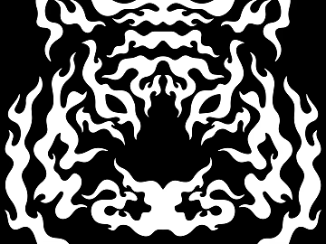 Tattoo black and white mask pattern texture (ID:ffach552084)