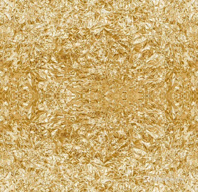 Golden wrinkled gold foil texture