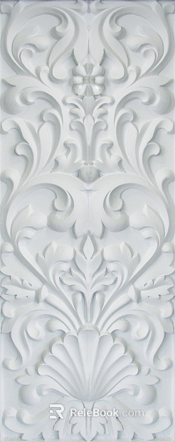 Embossed European-style plaster line white background map texture