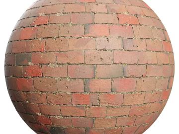 Brick wall PBR texture (ID:ffach233481)