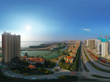 HDR City Construction Site Panorama texture (ID:ffach359813)