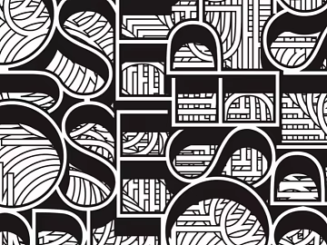 Black and White Abstract Lines Geometric Pattern Wallpaper Wallpaper Wall Cloth Cloth Cloth Pattern Flower Cloth texture (ID:ffach393965)