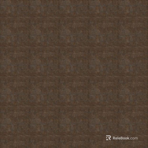 Dark brown antique brick kitchen and bathroom wall ground texture