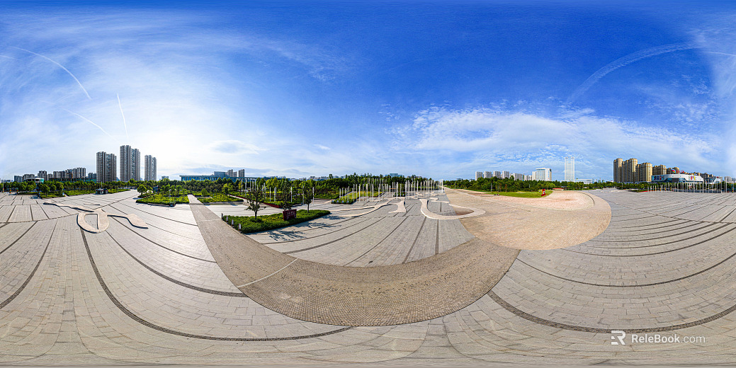 HDR Daytime Park Panorama texture