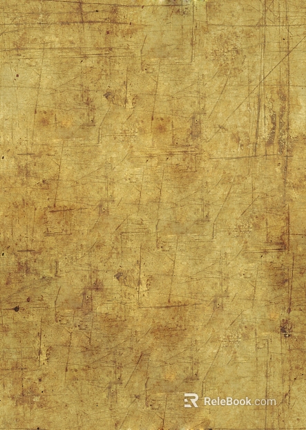 Vintage old yellow brown metal wall decoration texture