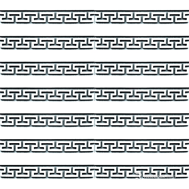 Black and white Chinese-style waist line texture