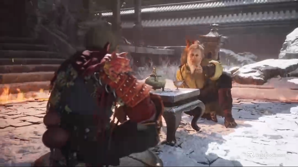 Chinese Ancient Style Snow Game Scene texture
