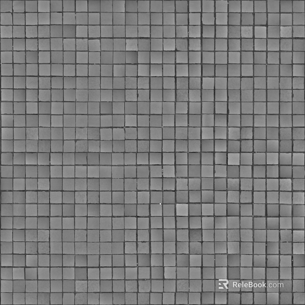 Mosaic black and white bump texture