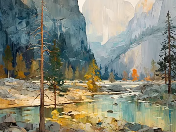 oil painting landscape painting texture (ID:ffach308284)