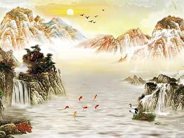 landscape painting texture (ID:ffacg16660)
