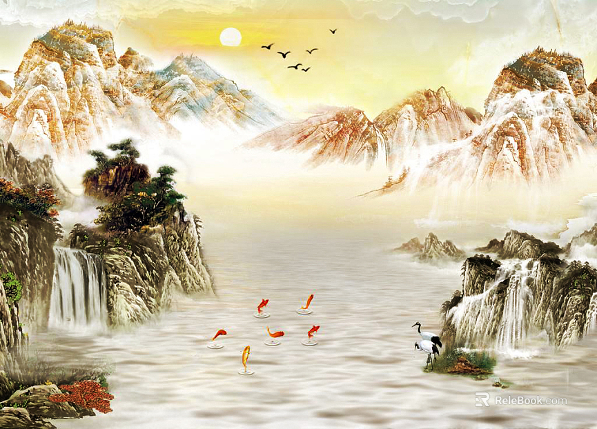 landscape painting texture