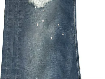 Retro blue distressed denim clothing fabric texture (ID:ffaeh728032)