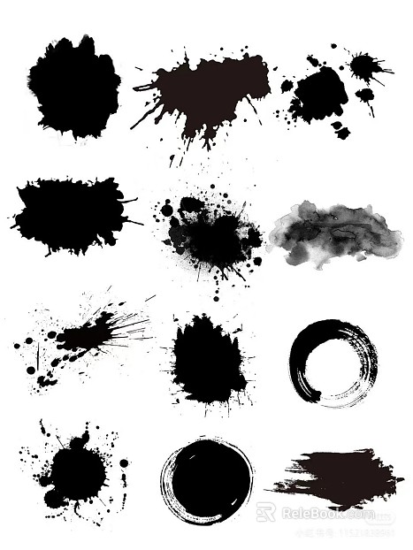 Ink and wash texture