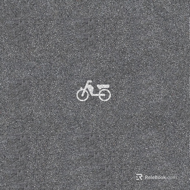 Dark gray asphalt pavement non-motor vehicle identification texture