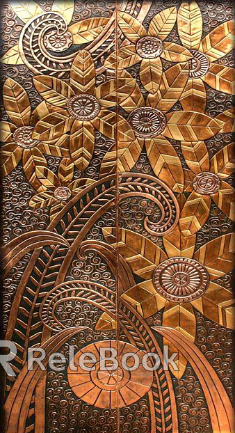 Metal relief texture