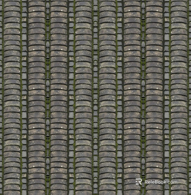 Green tile texture
