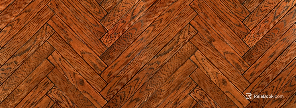Dark brown solid wood herringbone wood floor texture