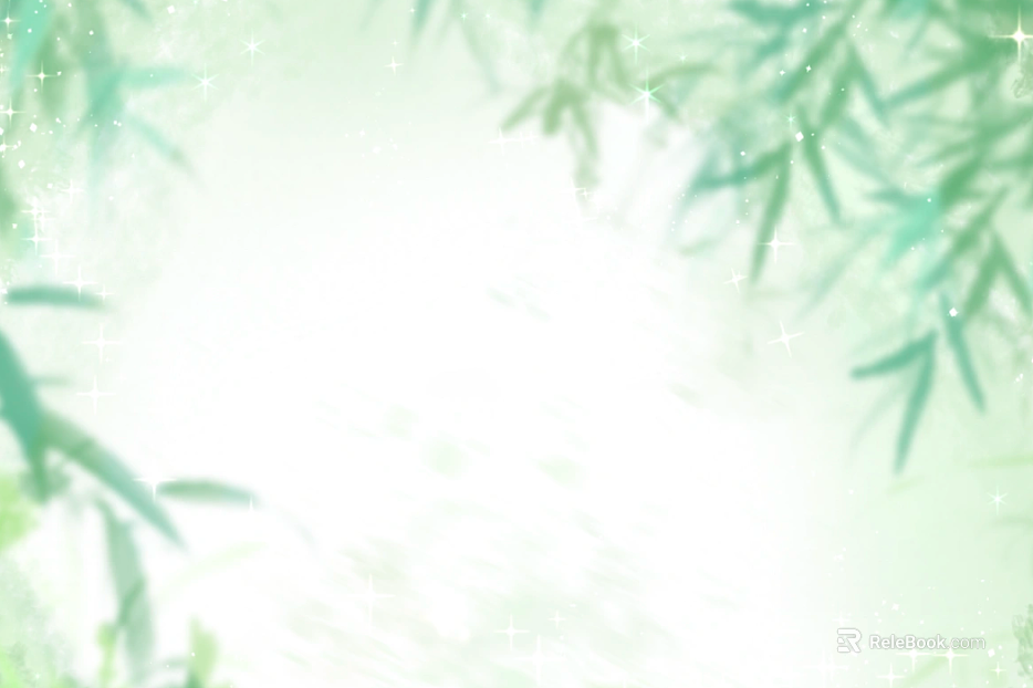 Light green bamboo leaf background decoration texture