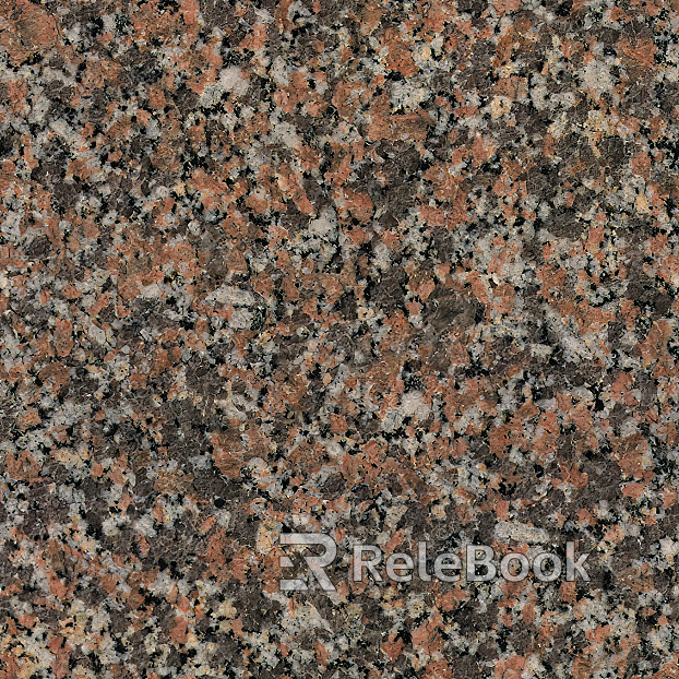 A smooth, fine-grained granite texture, predominantly grey with subtle speckles of black and white, resembling a serene overcast sky captured in stone.