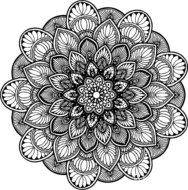 Modern cut-free black-and-white line pattern texture