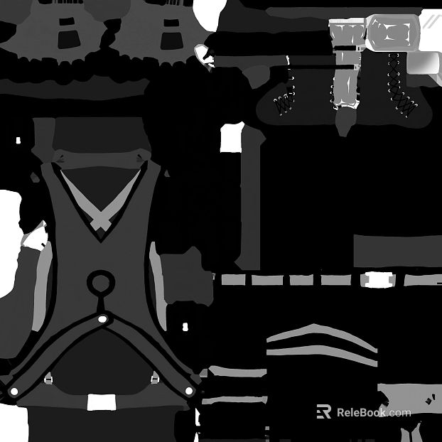 Black and white abstract mechanical wind decorative painting texture