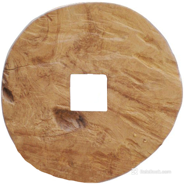 Wood carved log color ornaments texture