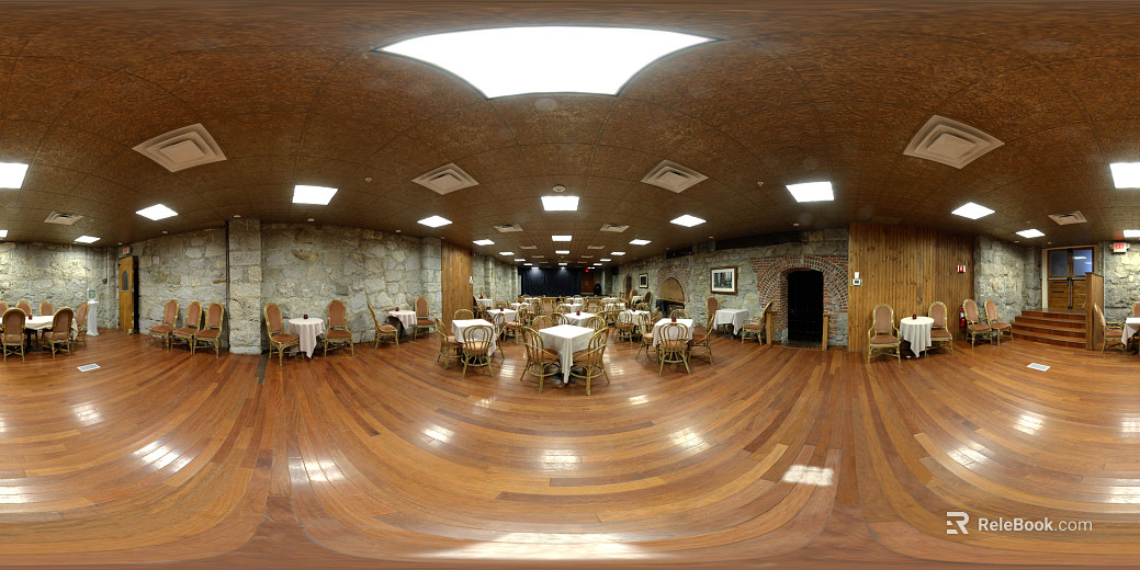 Vintage Interior Restaurant Space HDR texture