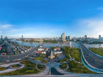 HDR urban ecological greening panorama texture (ID:ffach635203)