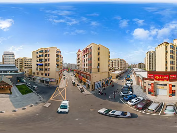 HDR City Community Panorama texture (ID:ffach022303)