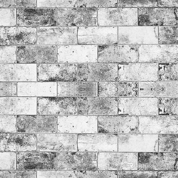 Grey and white old brick wall exterior wall finish texture
