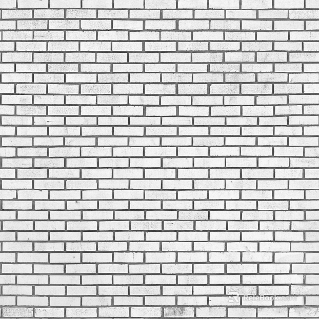 White old brick wall wall ground texture