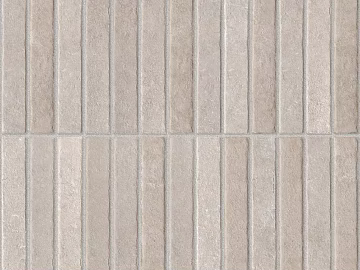 Modern stone-look porcelain tiles for kitchens and bathrooms; strip-patterned stone‑grain tiles. 3d model
