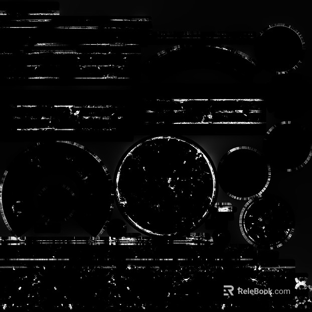 Black and white old metal decoration map texture
