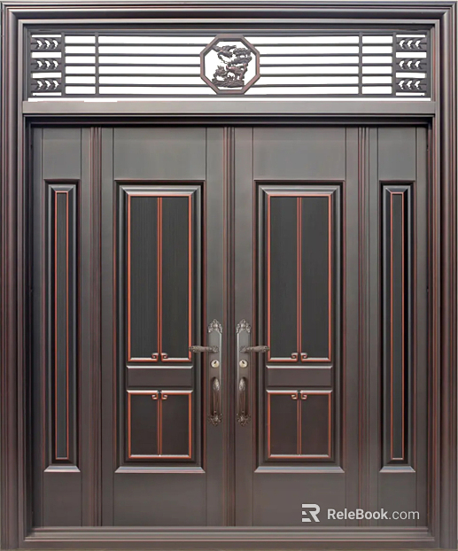 Double entry door texture