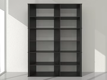 Black Wooden Storage Cabinet Study Rack texture (ID:ffaeh322934)