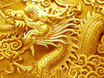 wood carved golden dragon carving texture (ID:ffagg89920)